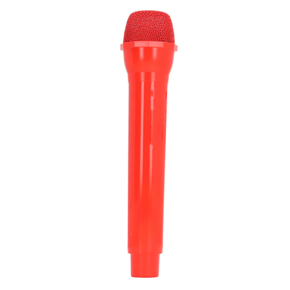 Kids Fake Microphone Toy For Speech Practice, Stage & Party Prop, Red 9461335233531