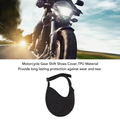 Motorcycle Gear Shift Shoe Cover TPU Anti-Scratch Protector Black 2