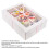 6 Stück Cupcake-Boxen 12-Löcher weißes Kartonfenster 5