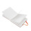 Carnet aquarelle 30 feuilles 15x15cm orange 12