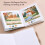 Carnet aquarelle 30 feuilles 15x15cm orange 4
