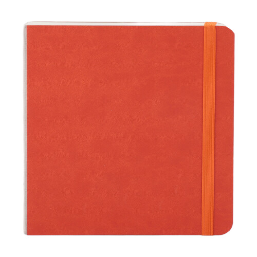 Carnet aquarelle 30 feuilles 15x15cm orange 2