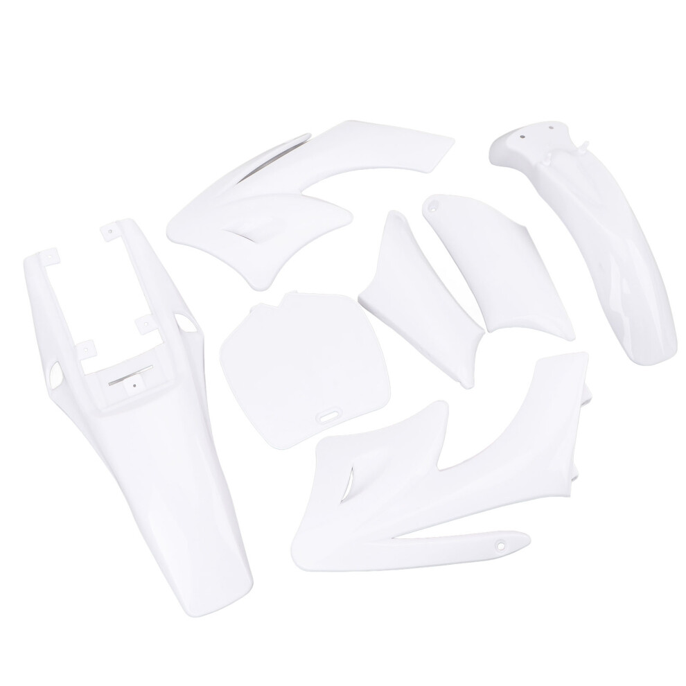 7Pcs Plastic Fairing Body Cover Kit For 47Cc/49Cc Dirt Bikes White 9491335236898