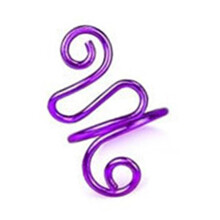 Anneau de tension crochet - Alliage violet ajustable 1 pièce