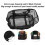 Large Waterproof Mesh Beach Bag 8 Pockets, 42x38x20cm, Black 5