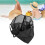 Large Waterproof Mesh Beach Bag 8 Pockets, 42x38x20cm, Black 16