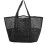 Large Waterproof Mesh Beach Bag 8 Pockets, 42x38x20cm, Black 8