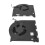 2 pezzi ventola CPU/GPU per laptop 4Pin M17R3/M17R4 P45E 13