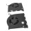 2 pezzi ventola CPU/GPU per laptop 4Pin M17R3/M17R4 P45E 12