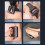 Ringförmige Massagepistole 1500mAh 12,5x14cm Dunkelgrau 10