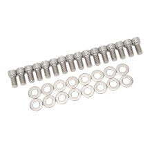 16 Stück Edelstahlzylinderkopfschrauben Satz Ersatz für Ford Small Block SBF 260 289 302 351W 351M 400M 351C