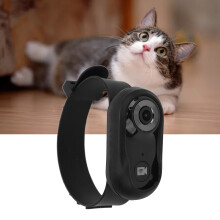 Cámara para collar de mascotas 8GB 63.8x31x21mm negro 1080P