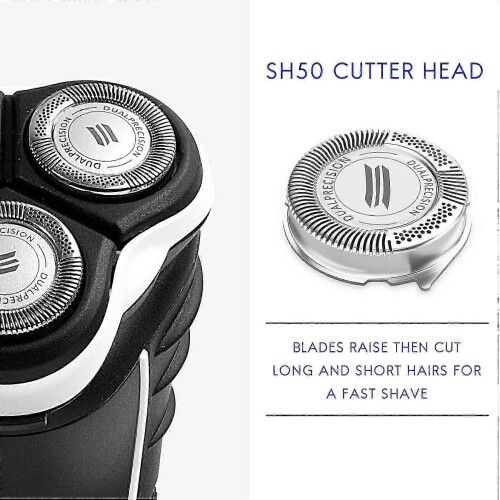 6 Pack SH50 Replacement Heads for Series 5000 Shavers - S5000 S5420 S5380 S5351 MultiPrecision Blades 1