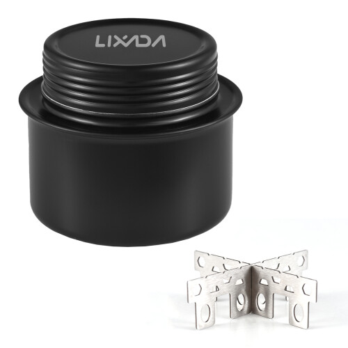 Mini réchaud en aluminium 2,62,6 po support croisé argenté 2