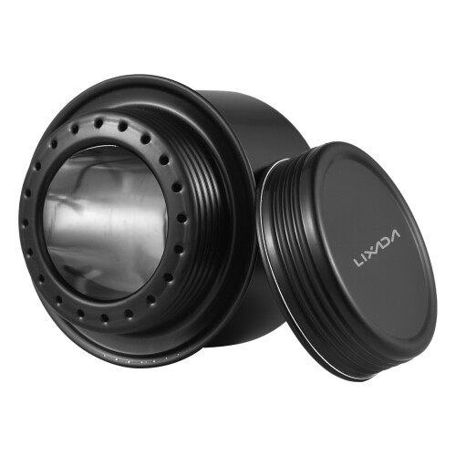 Mini réchaud en aluminium 2,62,6 po support croisé argenté 1