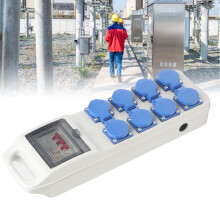 Industrie-Steckdosenkasten 8-fach IP65 wasserdicht tragbarer Verteilerkasten mit Fehlerstromschutzschalter 200‑250VAC