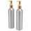 2 Stück Aluminium-Lotionpumpflaschen, leerer Spender 14