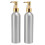 2 Stück Aluminium-Lotionpumpflaschen, leerer Spender 15