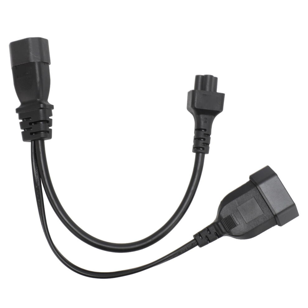 C14 To C5 Eu4.0 Y Splitter Power Plug Cable 1Ft, Iec 320 C14 Male To C5 Female 5081335245026