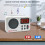 Radio AM/FM blanche 140x86x37mm 4xAA/USB, alarme 11