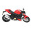 Moto giocattolo in lega in scala 1:12 rossa 17 x 9 cm 8