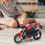 Moto giocattolo in lega in scala 1:12 rossa 17 x 9 cm 5