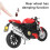 Moto giocattolo in lega in scala 1:12 rossa 17 x 9 cm 4