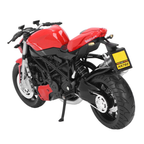 Moto giocattolo in lega in scala 1:12 rossa 17 x 9 cm