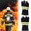 Guanti da pompiere 27 cm in cotone resistente al fuoco 14