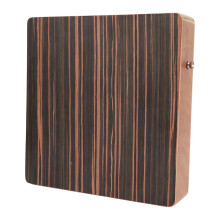 Portable Ebony Cajon Drum for Beginners with Rich Wood Pattern