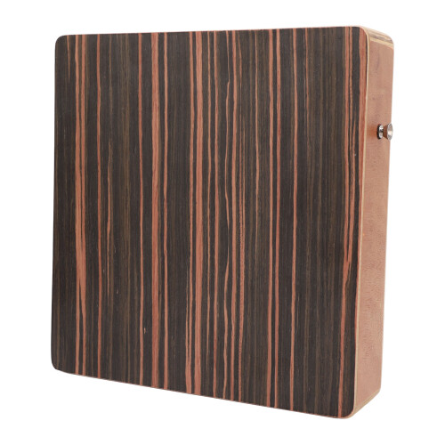 Portable Ebony Cajon Drum for Beginners with Rich Wood Pattern