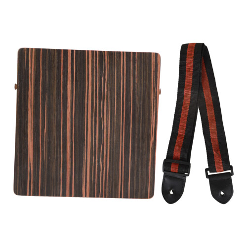 Portable Ebony Cajon Drum for Beginners with Rich Wood Pattern 2