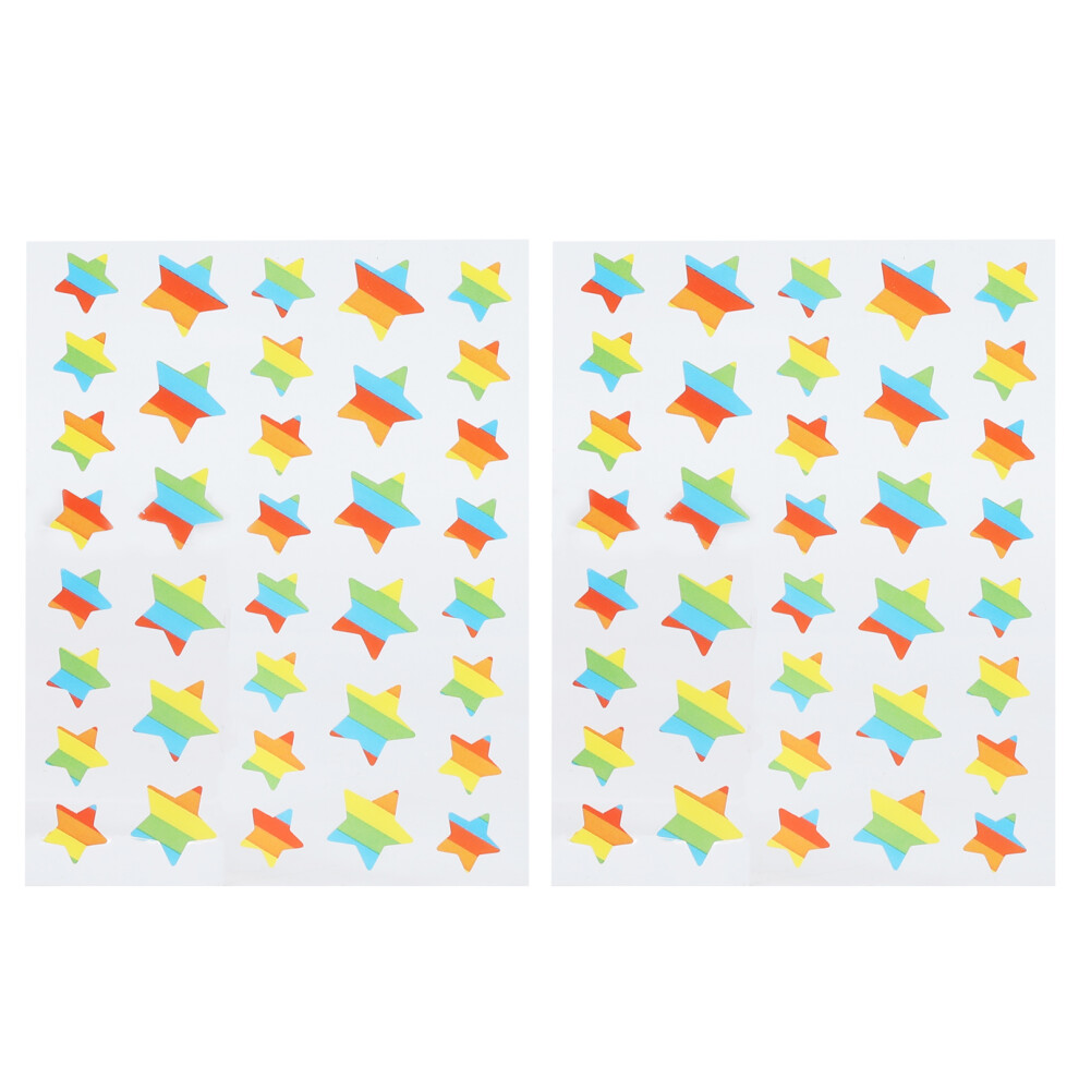 72pcs Colorful Star-Shaped Hydrocolloid Pimple Covering Patches