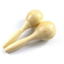 Natural Wood Maracas Rattle - Ideal for School & Therapy Music Sessions