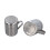 2 Stk. S/P-Form Salz- und Pfefferflasche Silber 7109,7 cm 16