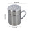 2 Stk. S/P-Form Salz- und Pfefferflasche Silber 7109,7 cm 2