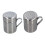 2 Stk. S/P-Form Salz- und Pfefferflasche Silber 7109,7 cm 1