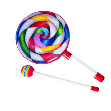 Kinder-Handtrommel Mehrfarben Regenbogen Percussion-Instrument Musikalisches Klangbildungstool 15 cm