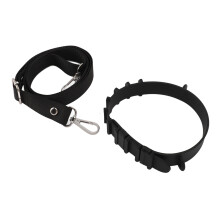 Sangle pour bouteille d'eau en silicone réglable noire