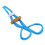 Sangle pour doigt d’archerie en polyester bleu 9 g/0,3 oz 16