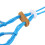 Sangle pour doigt d’archerie en polyester bleu 9 g/0,3 oz 6