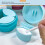Silikon-Reisedispenser 12 ml blau tragbar 5