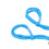 Sangle pour doigt d’archerie en polyester bleu 9 g/0,3 oz 10