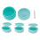 Silikon-Reisedispenser 12 ml blau tragbar 2