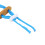 Sangle pour doigt d’archerie en polyester bleu 9 g/0,3 oz 8
