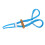 Sangle pour doigt d’archerie en polyester bleu 9 g/0,3 oz 7