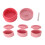 Silikon-Make-up-Dispenser 12 ml Rosa Organizer 2
