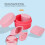 Silikon-Make-up-Dispenser 12 ml Rosa Organizer 7
