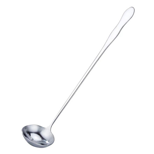 Langer Griff Edelstahl-Löffel, 24,7  3,6 cm, rund 2