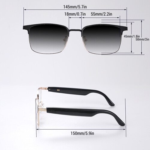 Lightweight Bluetooth Smart Glasses 33g with Open Ear Music & Camera Remote Control 1
